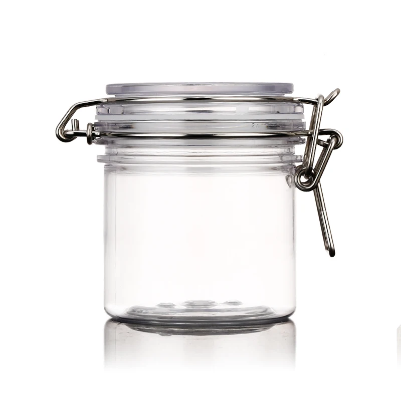 

Plastic Cosmetic Packaging Empty 200Ml Wholesale Air Sealed Jar Big Spice Jar With Shaker 250Ml