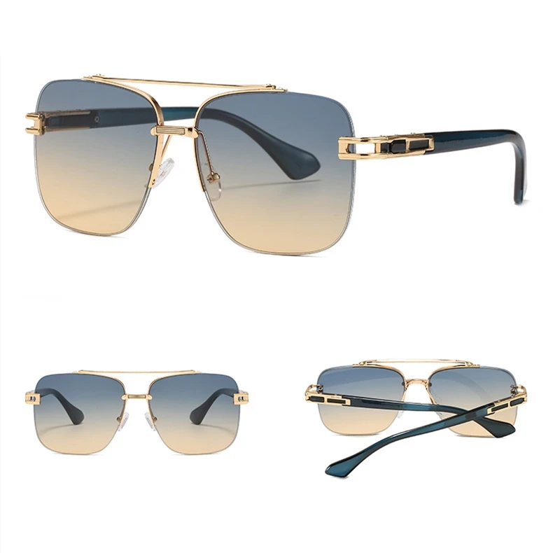 

DLL07k DL Glasses brand designer women aviation retro sunglasses 2021 summer fashion oversized PC sun glasses black pilot shades, Picture colors