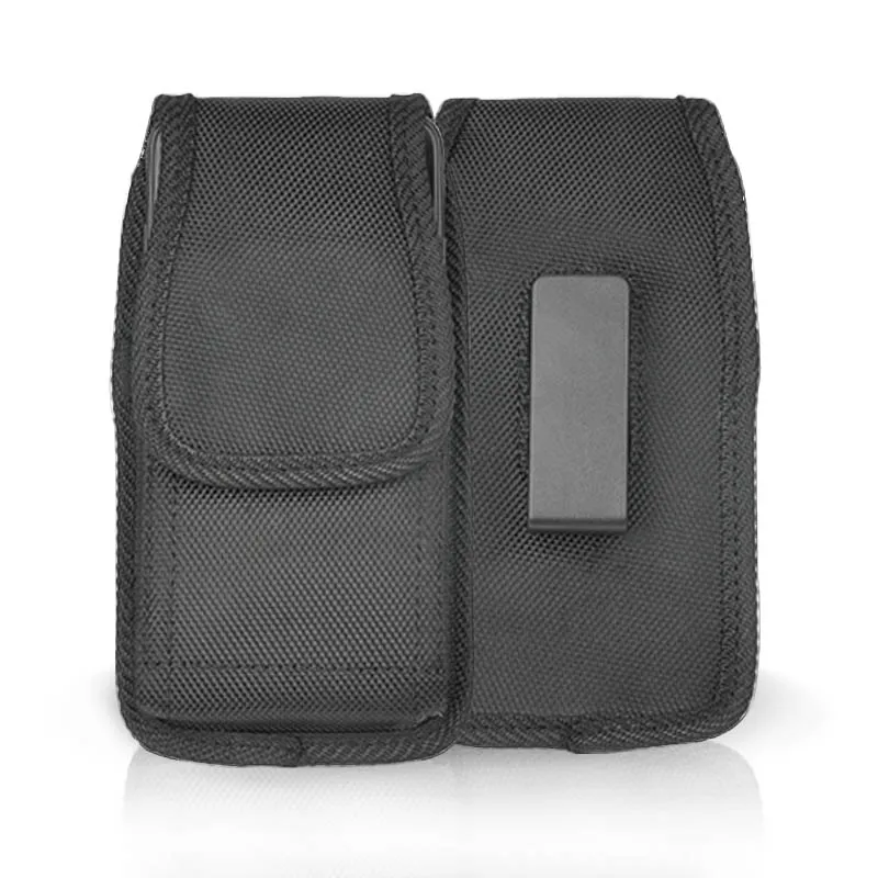 

Universal Cell Phone Waist Bag Nylon Cover Case Belt Pouch Fasten Bags, Black