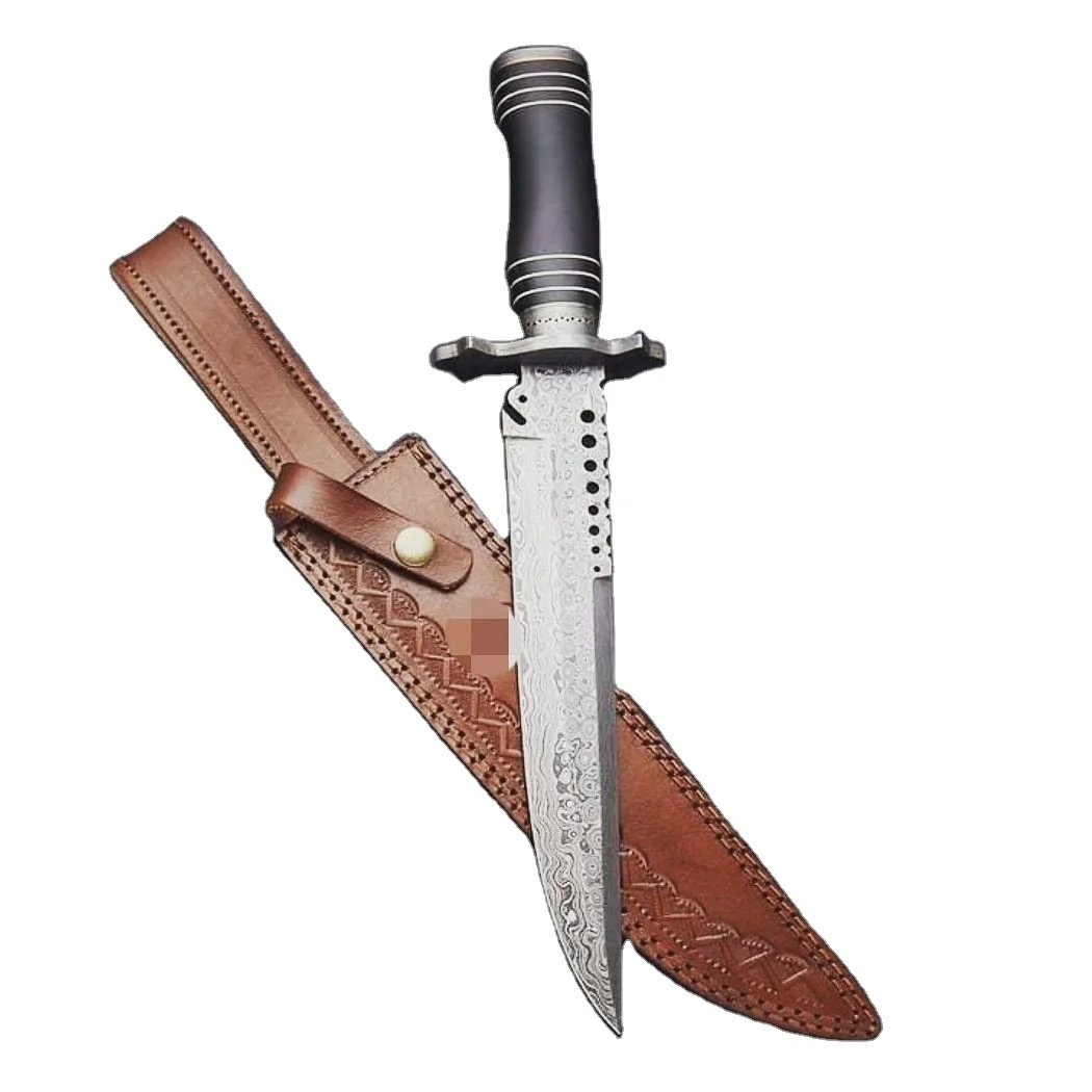 
SPIKED BLACK RAMBO STYLE SURVIVAL KNIFE 