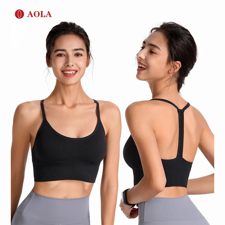 

AOLA Running Women Whosales Sport Sexy Seamless Wear Latest Designs Gym Brand Woman Fitness Yoga Bra, Pictures shows