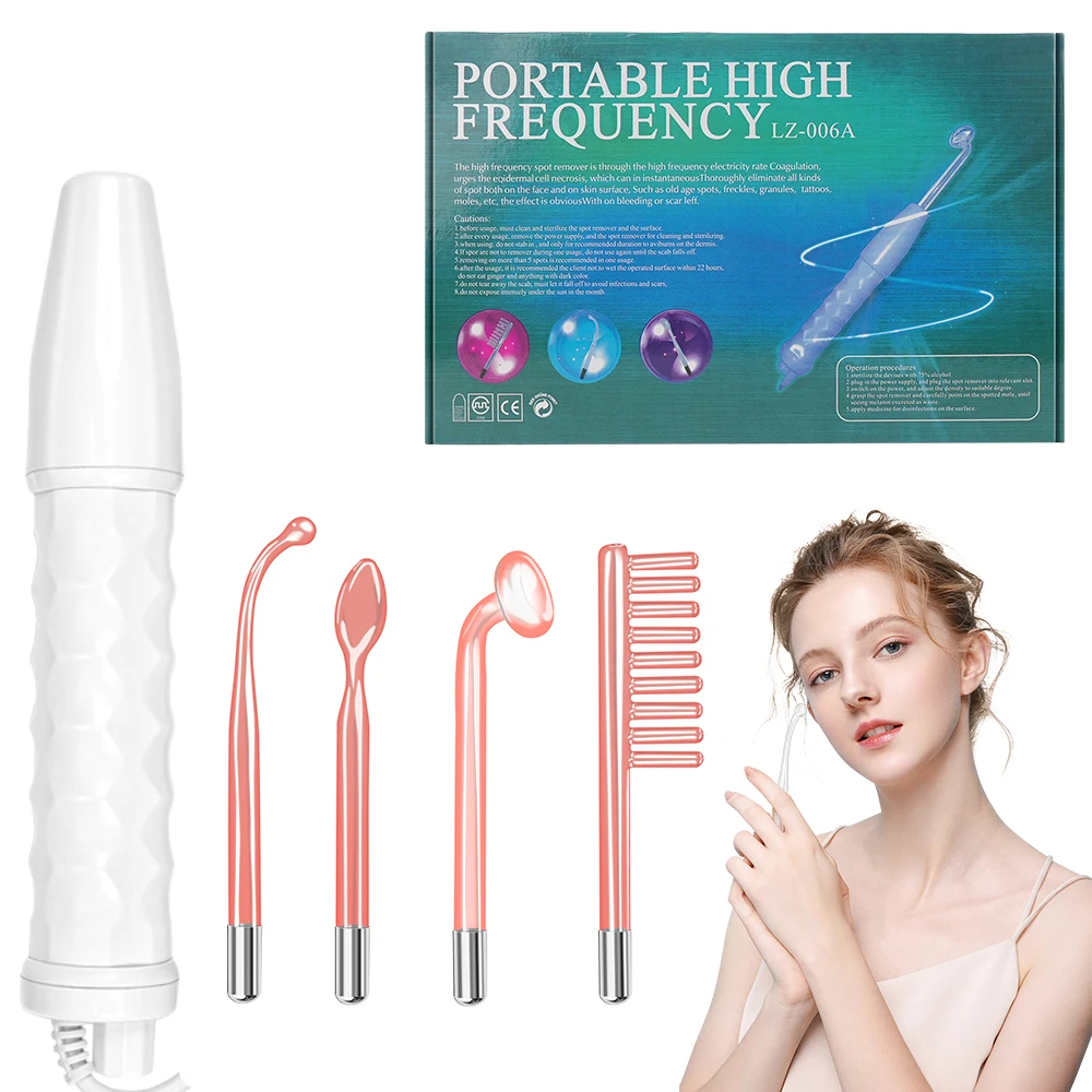 

2023 Hot Selling Portable High Frequency Comb Facial Red Light Therapy Wand Machine Professional Skin Care electrotherapy Device