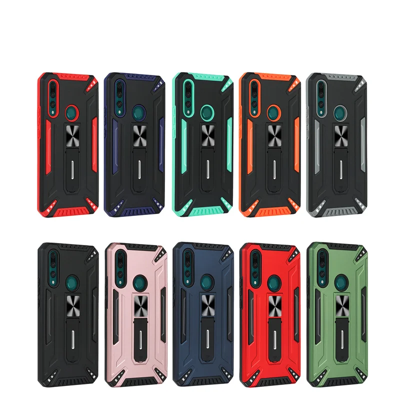 

Bracket Armor Metal Magnetic Phone Case For Huawei Y9 prime Y7A Y6 Y7 P30 LITE Y9A Pro Y7P Y6P Y5P NOVA 6 SE Invisible Protector, 10 colors
