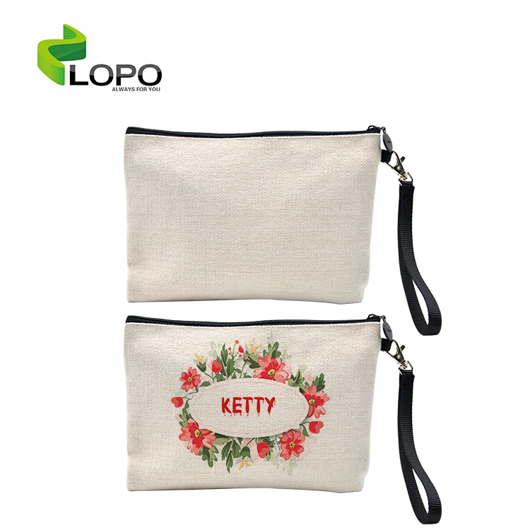 

Wholesale sublimation textile blanks linen handbag for multi-function
