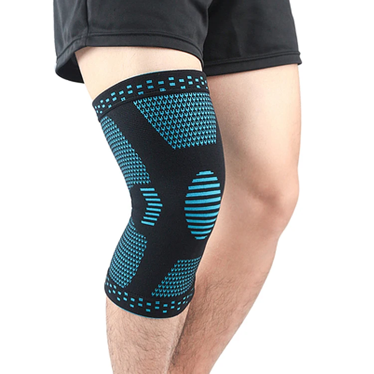 

Knitted Soft Waterproof Knee Support Sleves Supporter 9mm, Black, blue