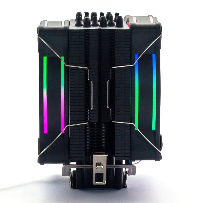 

High 4pin Rgb Intel And Amd 120mm Case 6 heatpie cpu cooler with double RGB Cooling Pwm Fan