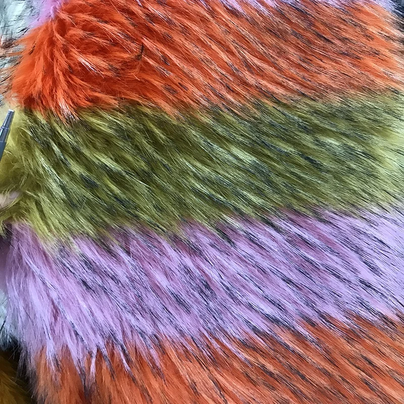 
Customized Colors High Quality Garment Warm Plush Soft Faux Fur Fabrics Raccoon 