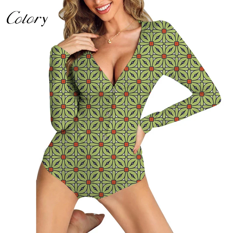 

Colory Print Sexy Fashion White Long Jumpsuit, Picture shows