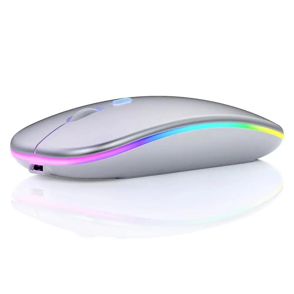 

New Innovative Trending Computer Accessories Colorful Optical Gaming Mouse Silent Wireless Mouse 2.4Ghz with Micro Receiver