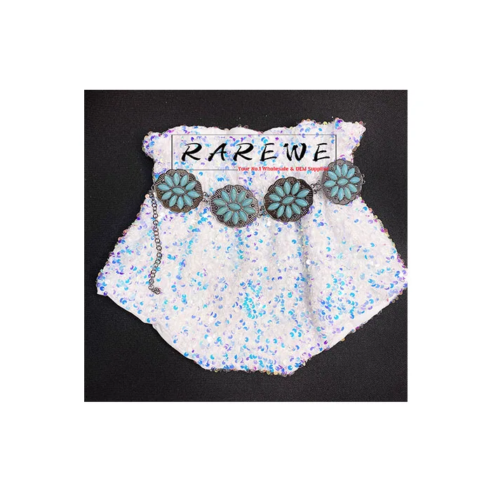 

Rarewe Infant Western Cowgirls Turquoise Belts For Kids