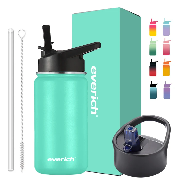 

2022 wholesale vacuum insulated reusable cup sublimation mug travel tumblers stainless steel water bottle with straw, Customized