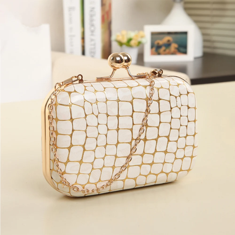 

Manufacturer Wholesale Handmade Beautiful Gold Private Label Marble Texture Clutch Evening Bag, Customized