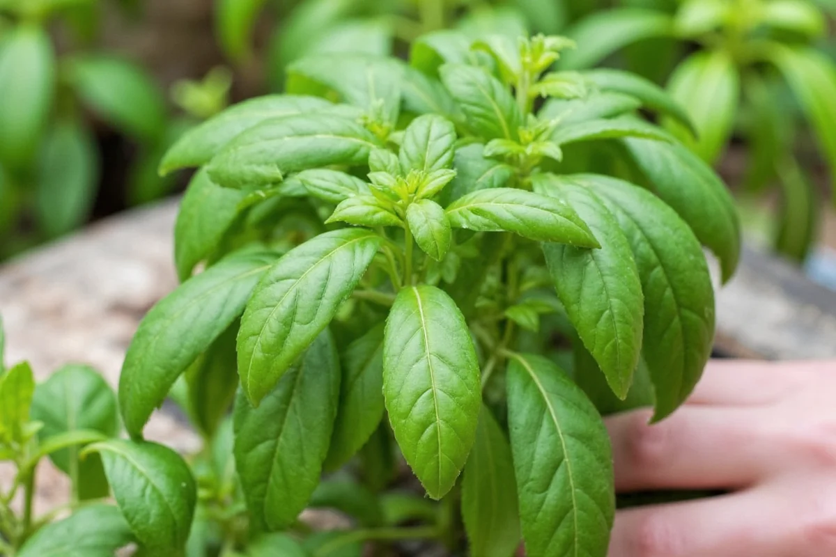 how to cut basil off plant