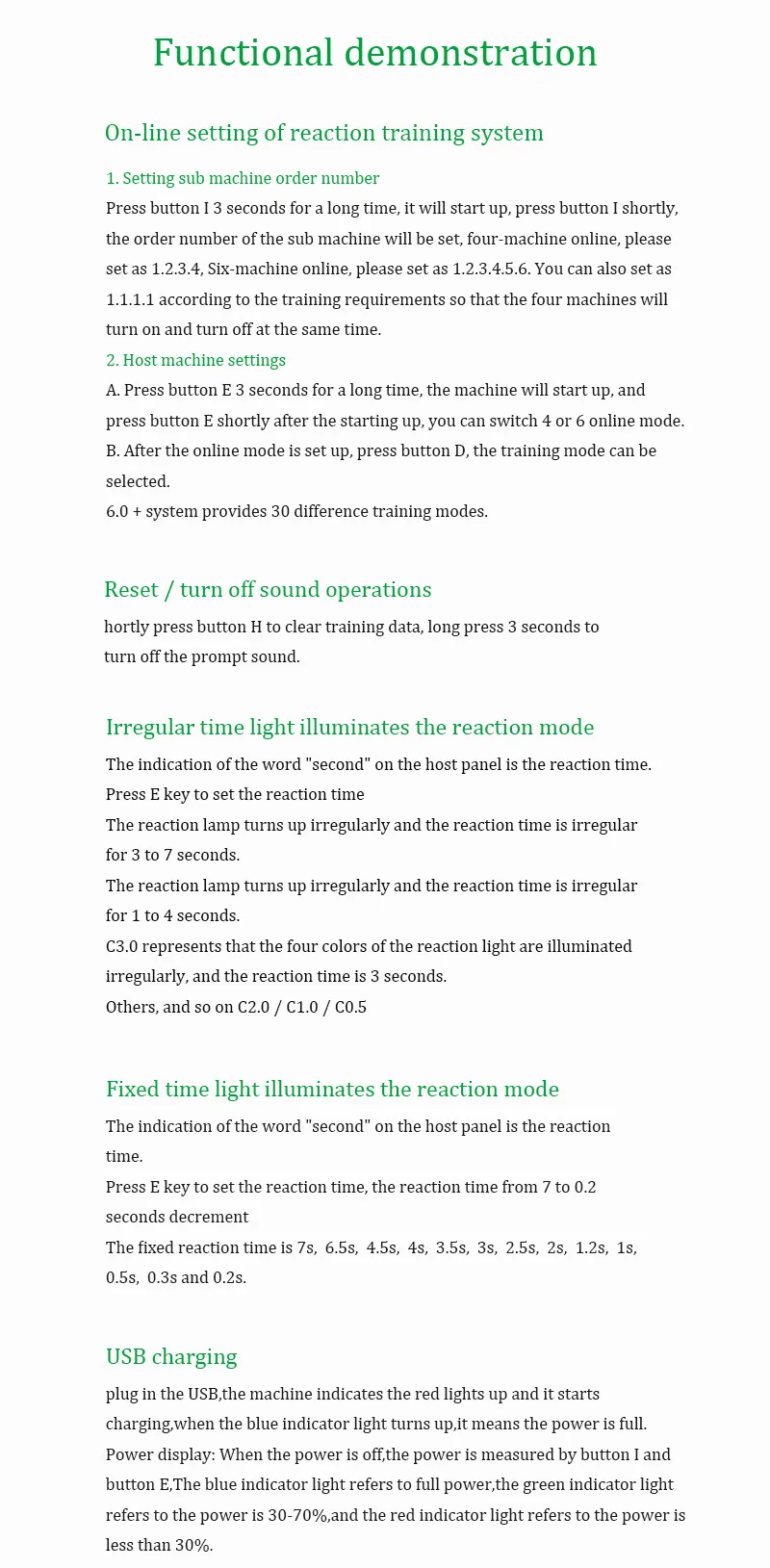 LED light sports training