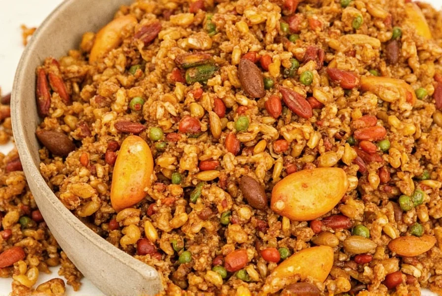 Traditional jambalaya dish