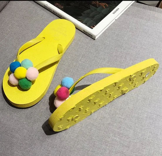 

Wholesale girls flip flop slippers summer beach shoes fashion women cheap designer sublimation flip-flops slippers, As below
