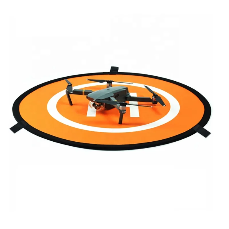 

Takenoken Drones Accessories Collapsible Drone Landing Pad 55cm 75cm Universal Foldable Parking Apron Pad for DJI Mavic 2 Pro, Orange, blue