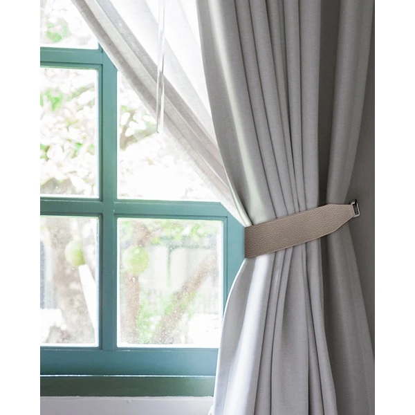 

Home Decorative Curtain Accessories Buckle Modern Leather Curtain Tieback Holder