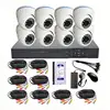 8 Channel Night Vision indoor ir dome Home security camera system H.265+ 8ch diy ahd xvr dvr kits with 1tb hard disk