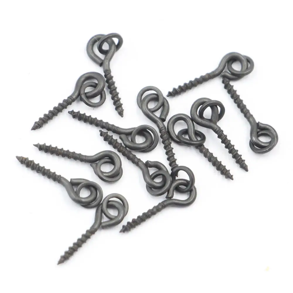 Selco Carp Fishing Pop up Boilie Bait Screw with Ring Hook Link Stops Hair Rigs Tools Bait Corn tiger Nut Stinger Bait Screws