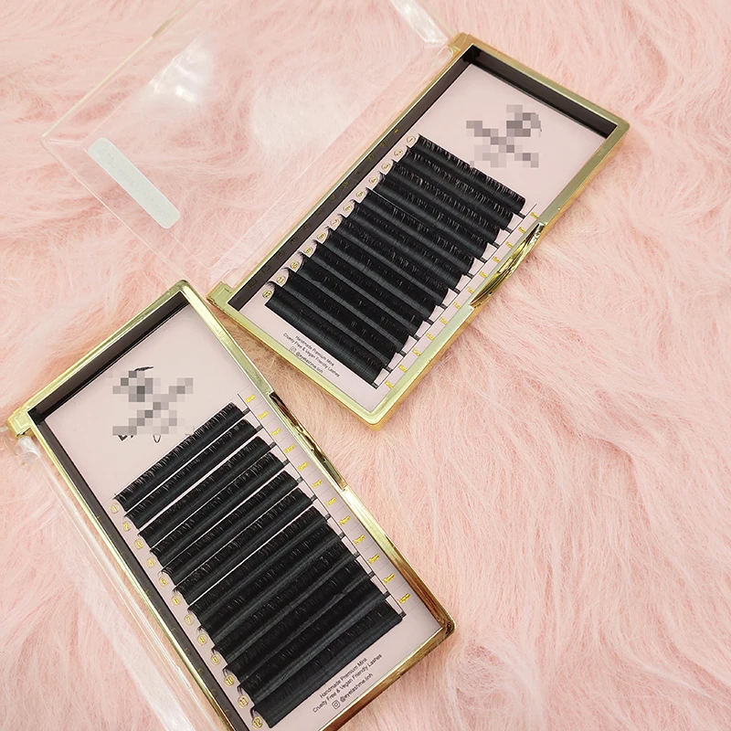 

0.03 0.05 0.07 0.10 C D Cc Dd J L Curl Easy Fans Blooming Lashes Individual Mink Eyelash Extension With Private Label