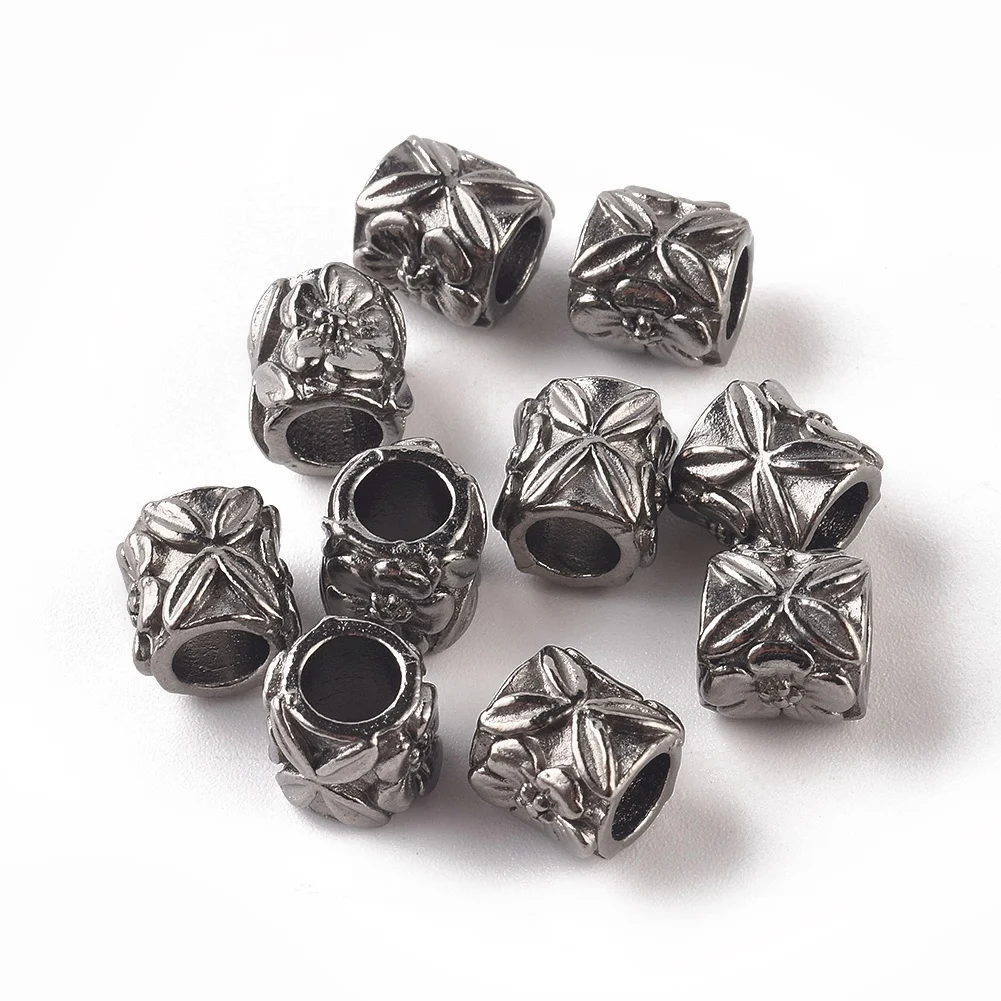 

Pandahall Tibetan Style Alloy Column Gunmetal Large Hole Beads