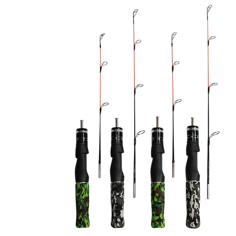 

Jetshark 50cm 60cm 2 Section Wholesale Ice Fishing Pole Trout Salmon Streamections Mini Fly Fishing Rod