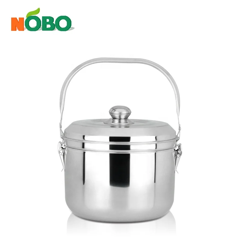 
High Performance Paste Recooking Pot No Fire Reboiler Insulation Stainless Steel Thermal Cooker 