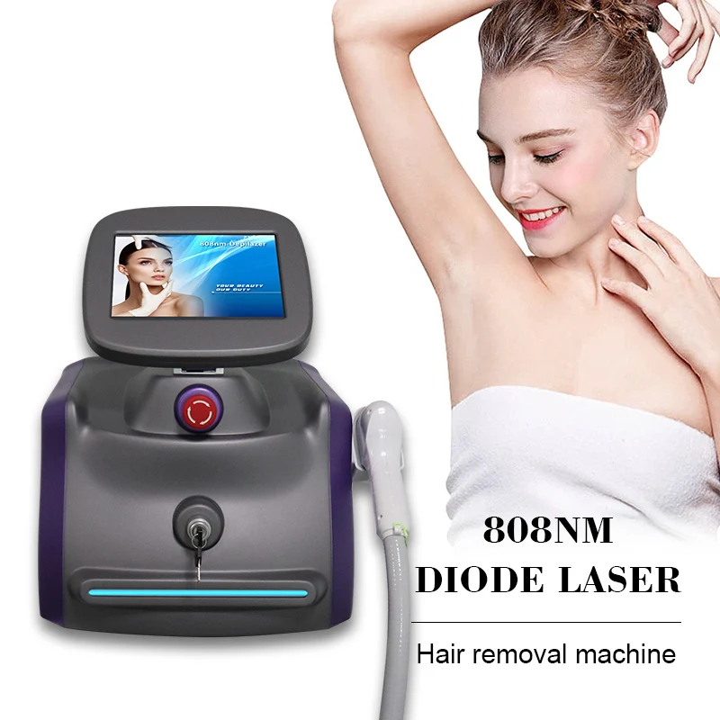 

salon equipment portable 300w permanent hair removal 808nm diode laser device ce approved
