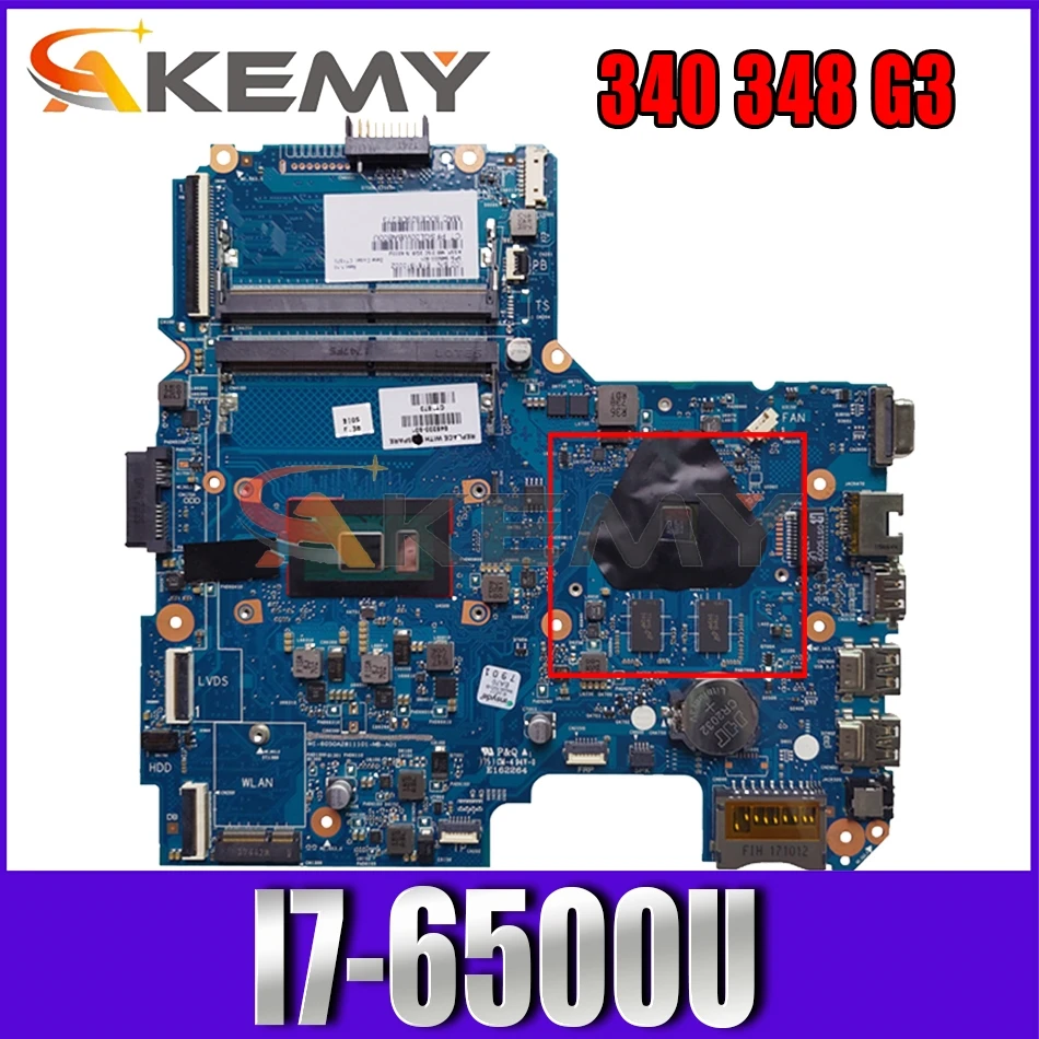 

Akemy BRAND NEW I7-6500U TPN-I124 FOR HP 340 348 G3 Motherboard 6050A2811101-MB-A01 Mainboard 100% tested