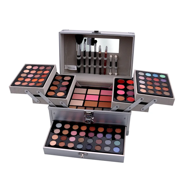 

New RTS Professional 78 Color Eyeshadow Palette Set Make up Palette 48 Eyeshadow 24 Lip Gloss 6 Foundation Eyeshadow Palette Set