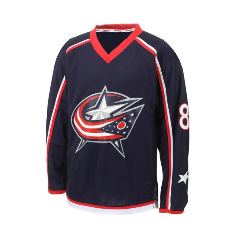 廉价空白练习曲棍球球衣定制刺绣标志冰球球衣