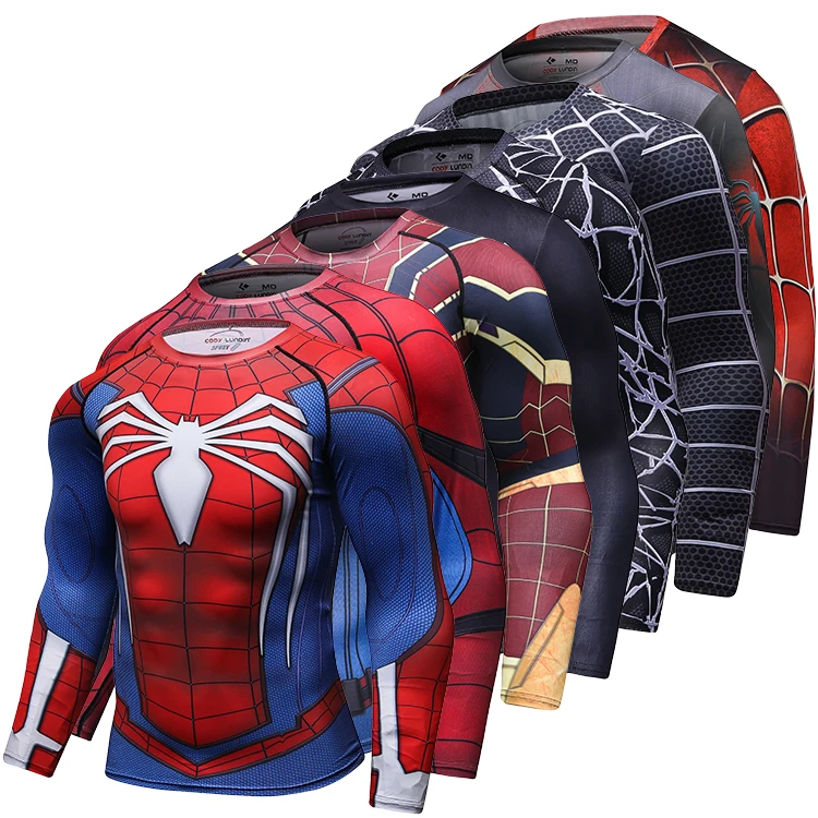 

Hot Sale Gym Compression Clothing Latest Design 3D High Quality T-Shirts Men