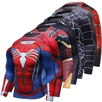 

Hot Sale Gym Crossfit Clothing Marvel 3D Spiderman T Shirts Men