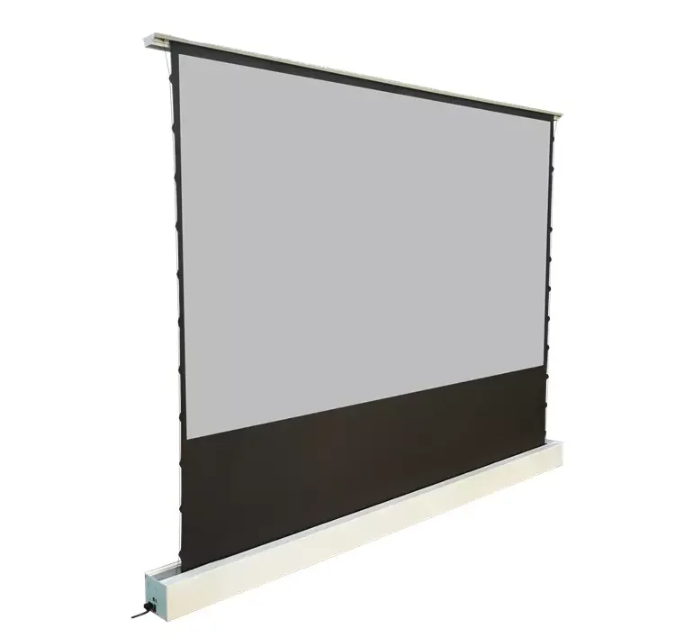 

RC ALR Gray 100 Inch Electric Floor Rising Tab-tension Projector Screen Floor Rising Projector Screens