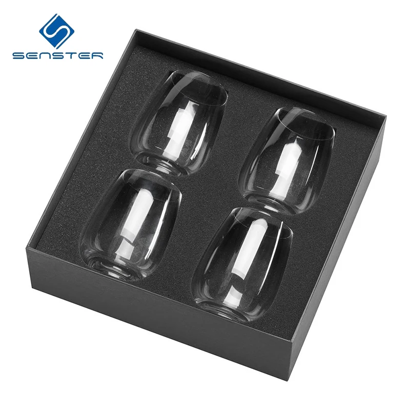 High Density Custom Die Cut Polyurethane Wine Glasses Box Packaging