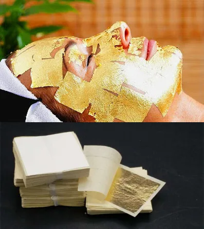 with gold leaf face mask anti-wrinkling facial mask gold leaf