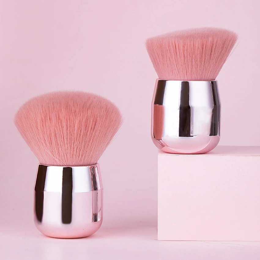

10 years factory custom logo pink private label black glitter makeup brushes, Silver