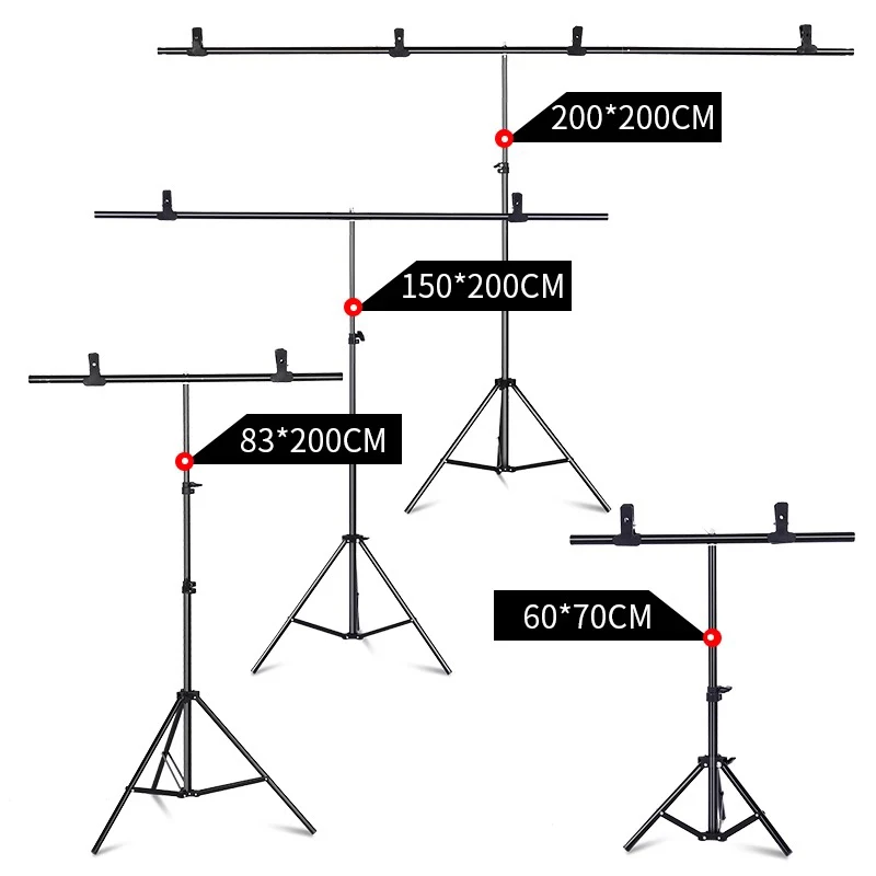 

Adjustable Portable T-shape Photography Backdrop Stand  Background support