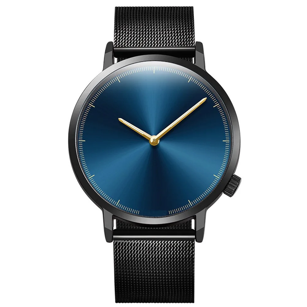 

2021 Minimalist Men's Fashion Ultra Thin Watches Simple Men Business Stainless Steel Mesh Belt Quartz Watch unique design watch, Multiple colors