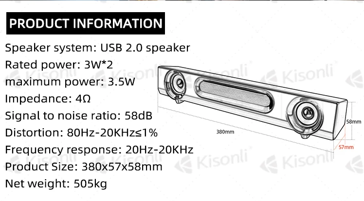 Wholesale price Cheap Sound Bar Speaker with USB for Computer PC Laptop Notebook Phone - ANKUX.COM