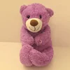 hand made purple bear doll toy plush bear keychains for kids
