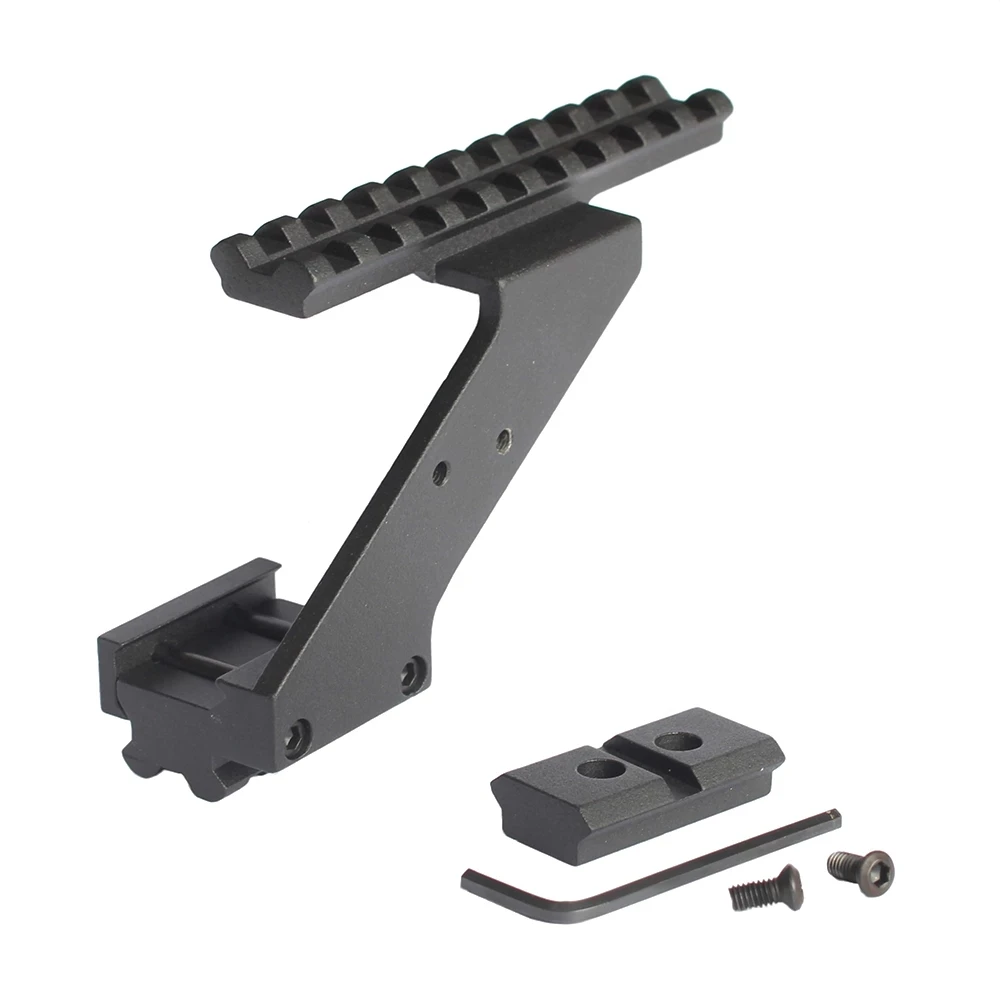 

Handgun Scope Mount with Tactical Weaver Picatinny Top Bottom Rail 20mm Fits Glock for Red Dot Laser Sight
