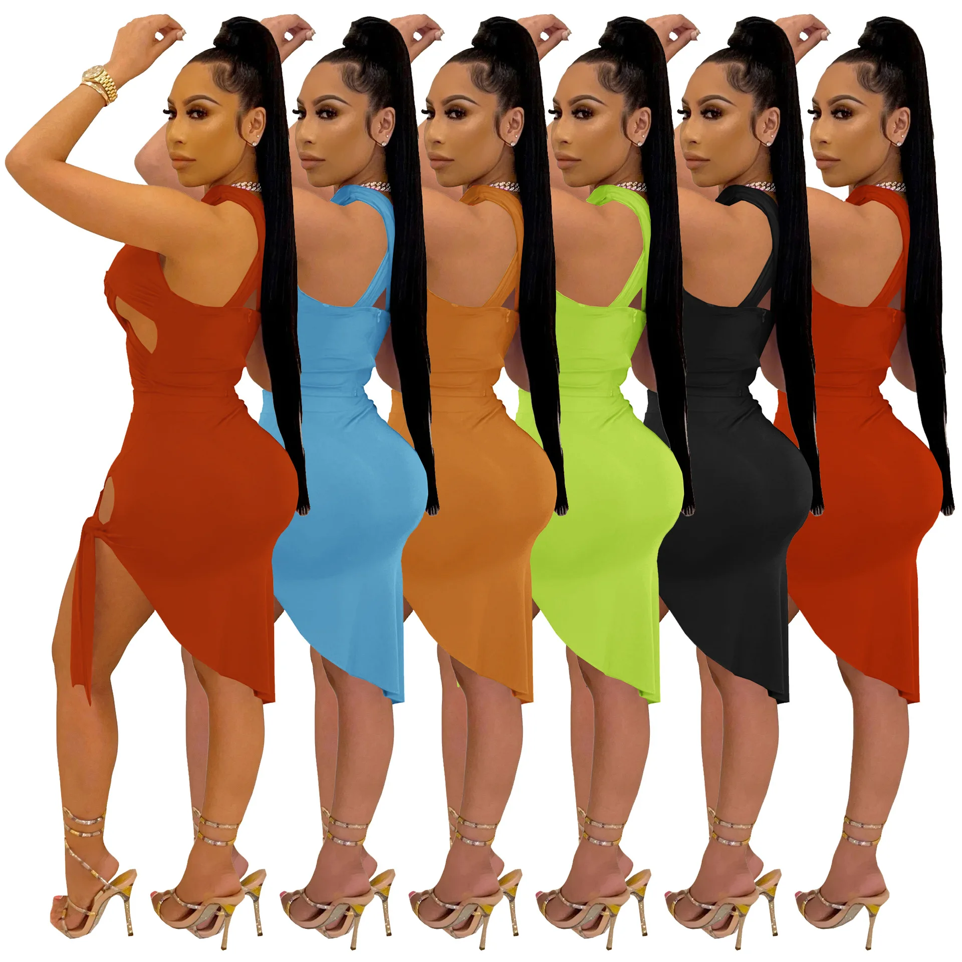 

2 piece set backless sexy dress women club women shorts for summer women jersey dresses