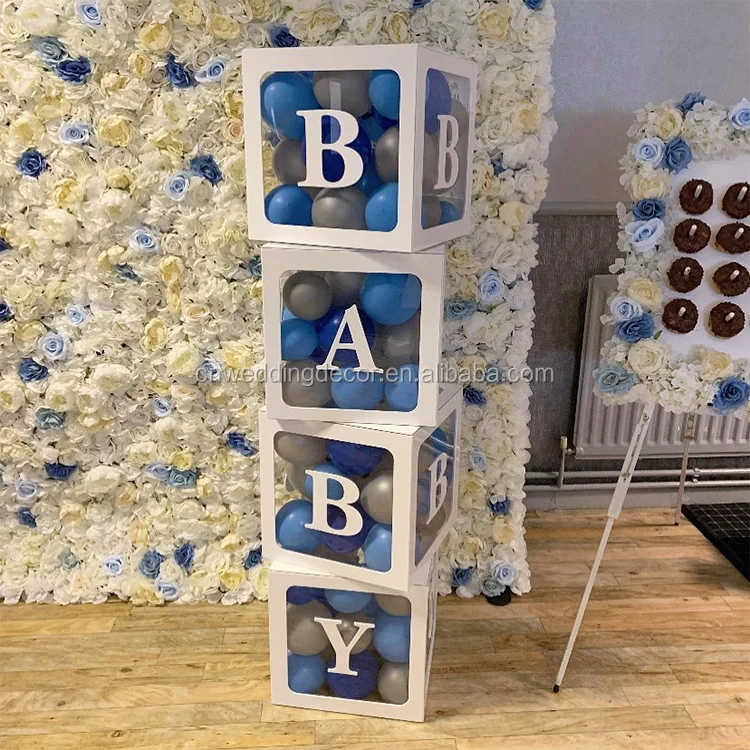 acrylic baby shower blocks