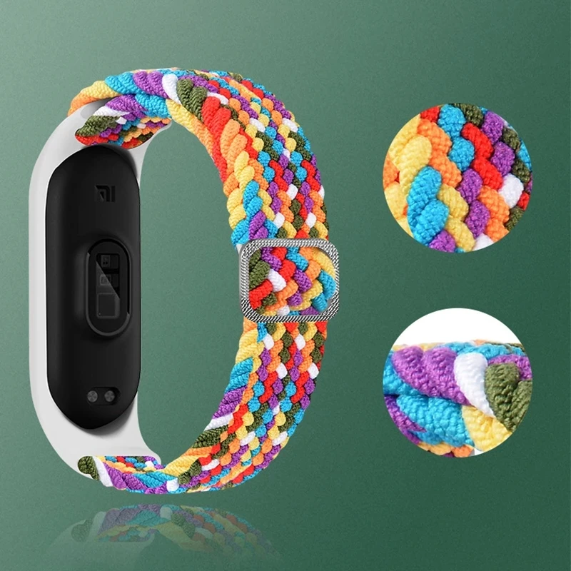 

new Nylon elastic Bracelet for Xiaomi MI Band 6 5 strap Sport Breathable Replacement Wristband Band 6 5 4 3 Smart Watch band