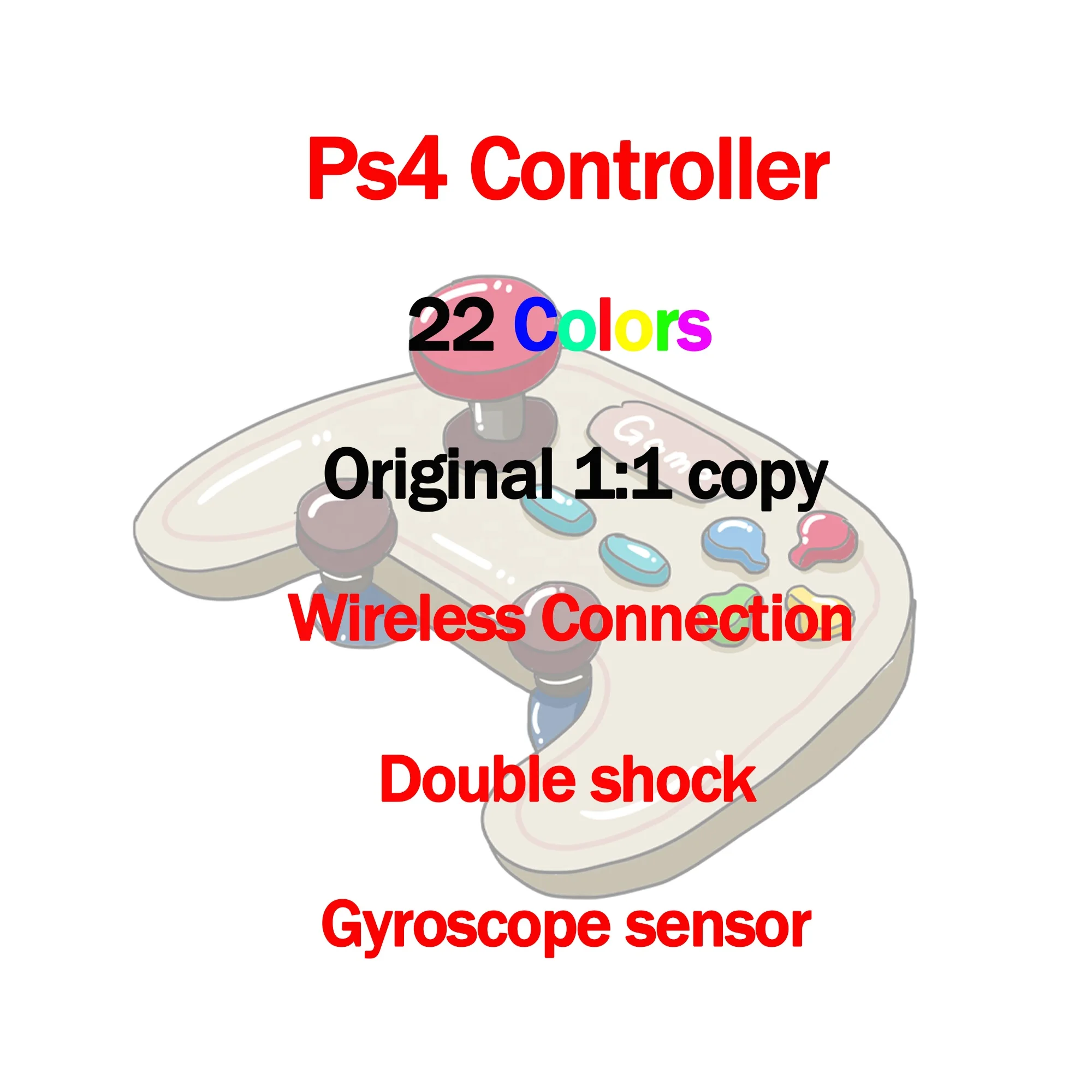 

Top Quality Control Ps4 Original Copy Wireless joystick Ps4 Controller Wireless Bt Ps4 Wireless Controller joystick, Colors