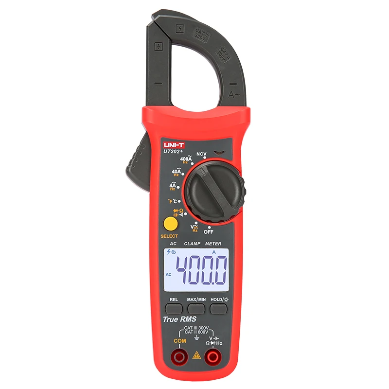 

UNI-T UT202+handheld automatic range true RMS current voltage measurement clamp meter