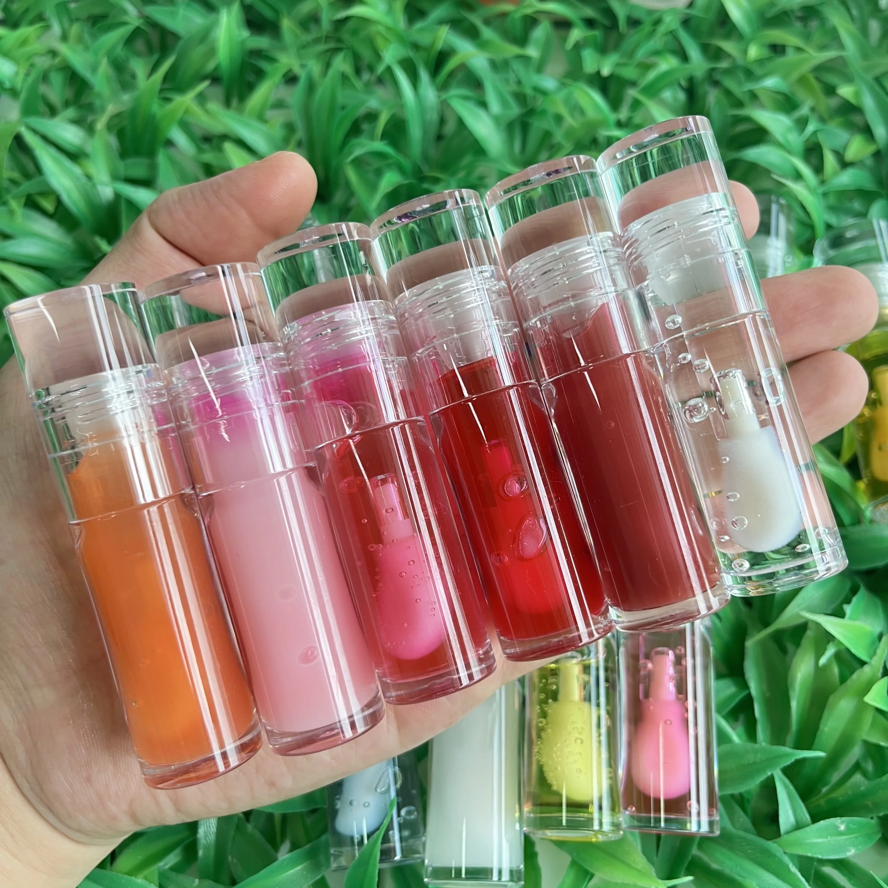 

Private label lip oil wholesale big applicator hydrating lip glow oil