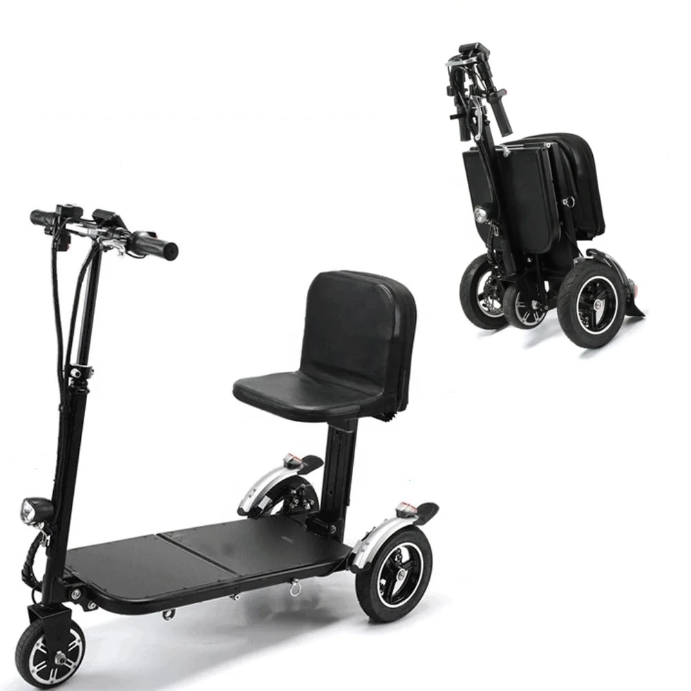 

3 wheel folding electric scooter disabled personal transporter electric scooter mobility for adult, Black
